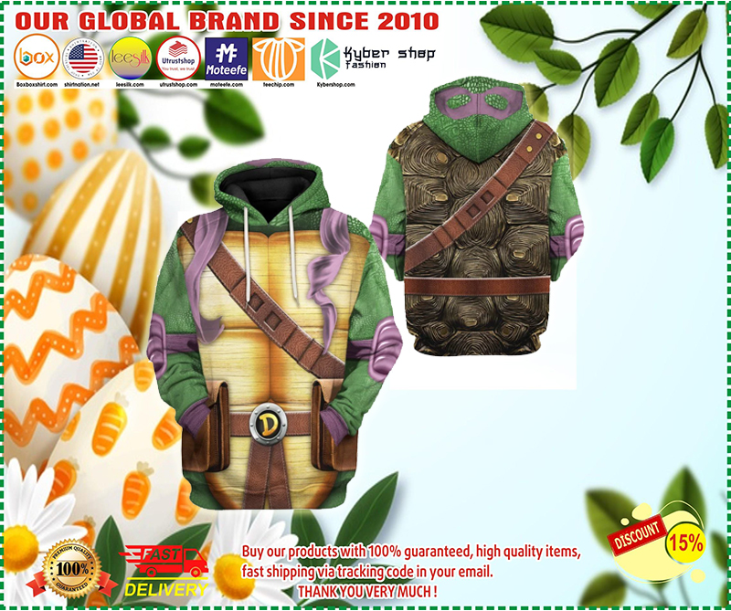 Donatello Donnie TMNT Teenage mutant ninja turtler 3d hoodie