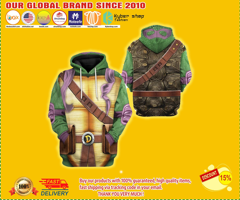 Donatello Donnie TMNT Teenage mutant ninja turtler 3d hoodie
