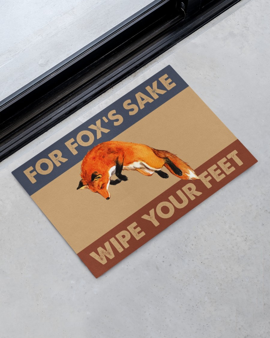 Fox fox's sake wipe your feet doormat