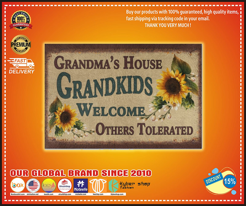 Grandma's house grandkids welcome doormat