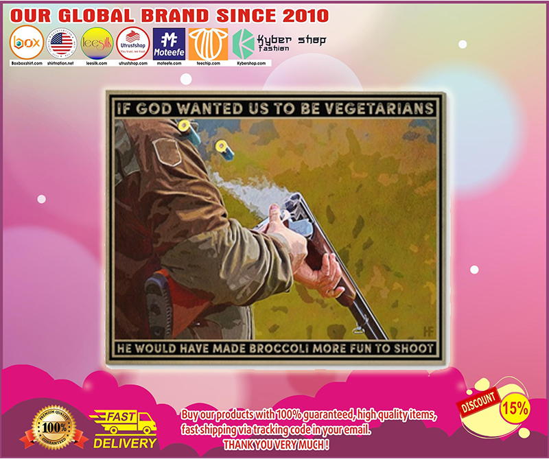 If god wanted us to be vegetarians poster 2