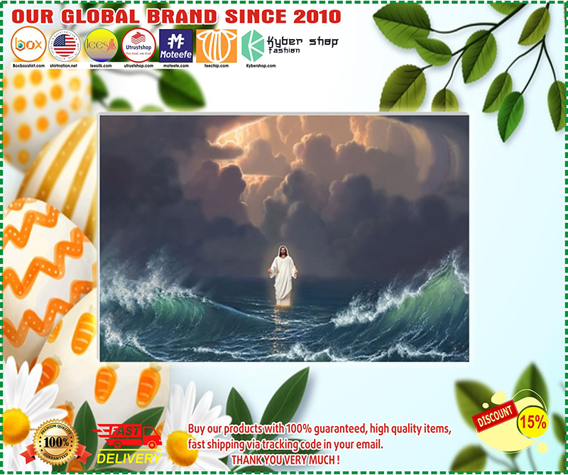 Jesus walk on the water poster