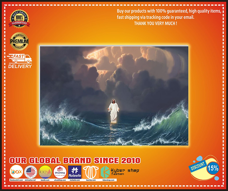 Jesus walk on the water poster