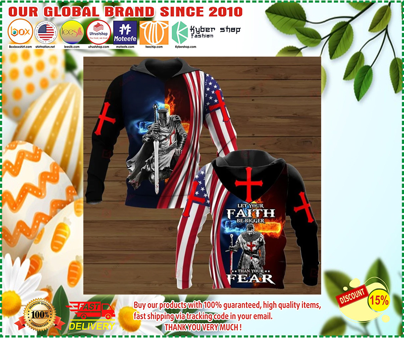 Let your faith be bigger than your fear 3d hoodie 2