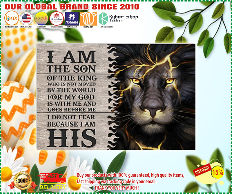 Lion I'm the son of the king poster