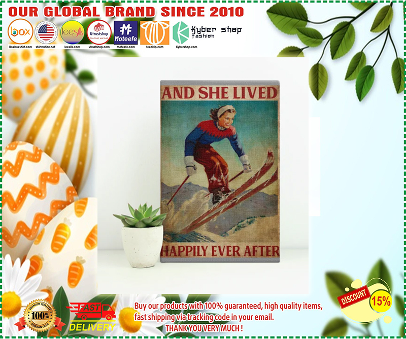 Skiing and she lived happily ever after poster