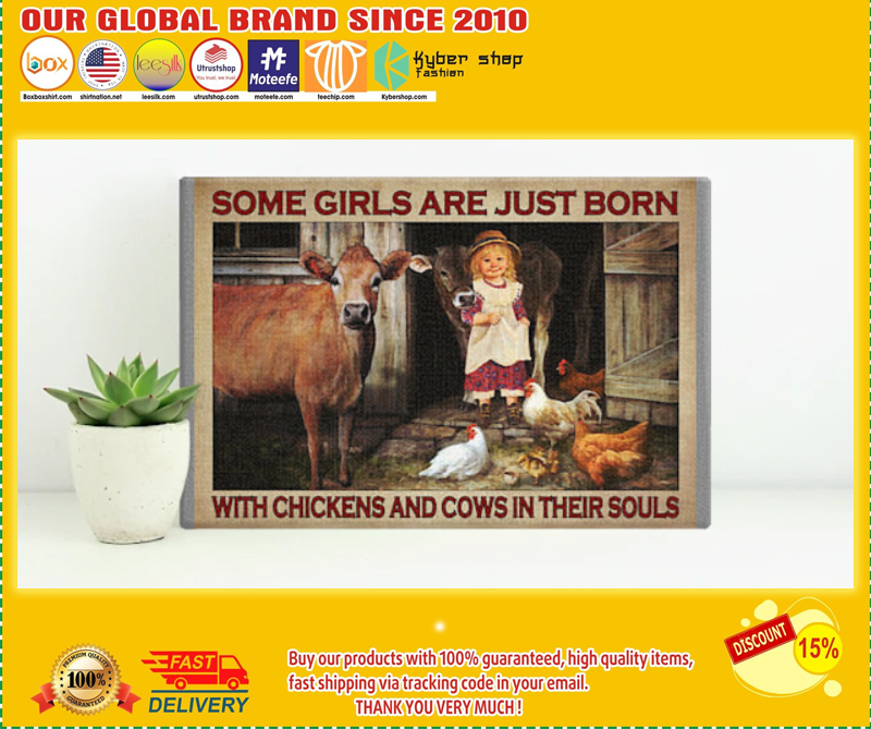 Some girls are just born with chickens and cows in their souls poster