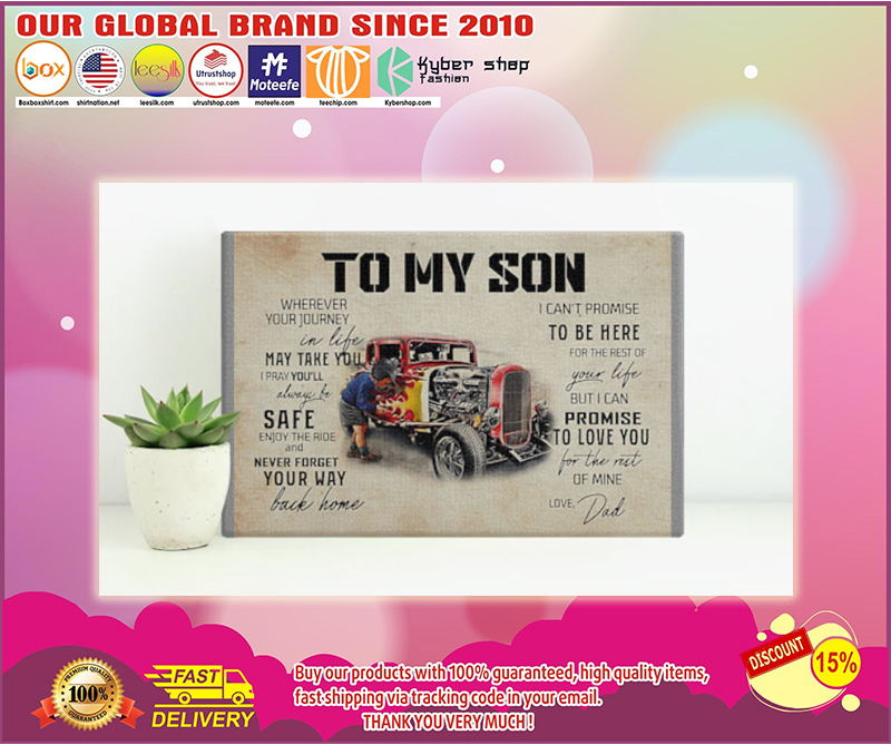 Truck To my son wherever your journey in life poster