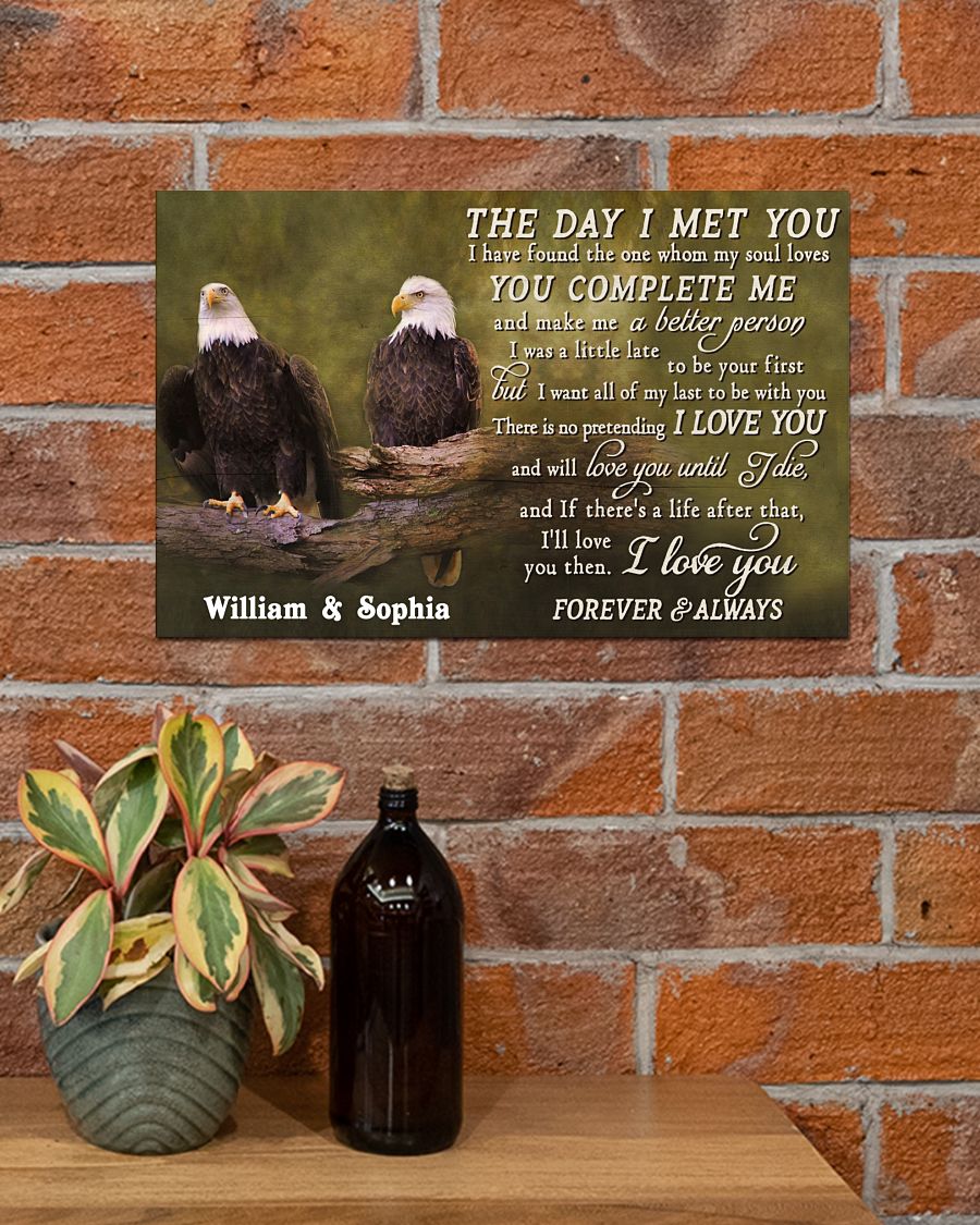 Eagles The day I met you custom name poster 1