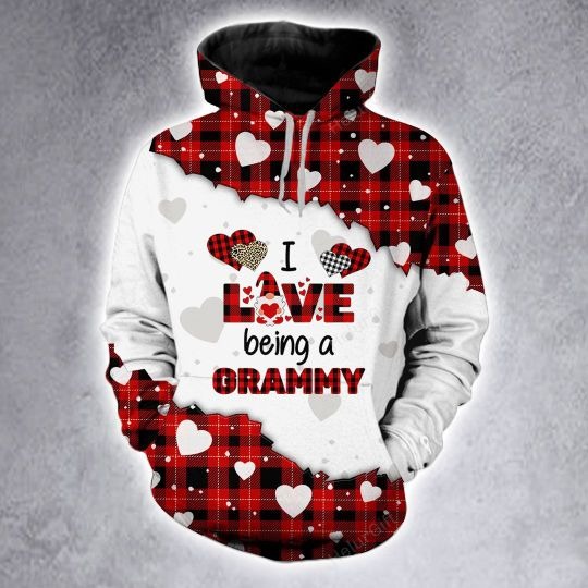 I love being a Gramma custom name 3D hoodie and legging 2