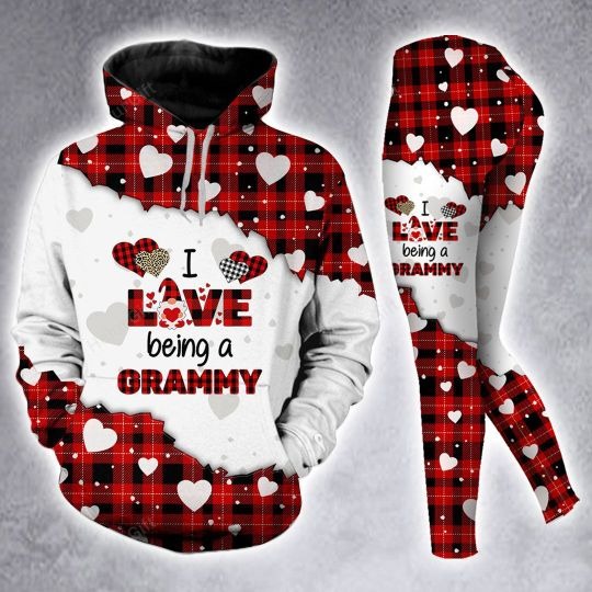 I love being a Gramma custom name 3D hoodie and legging