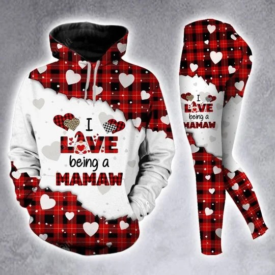 I love being a mamaw custom name 3D hoodie and legging