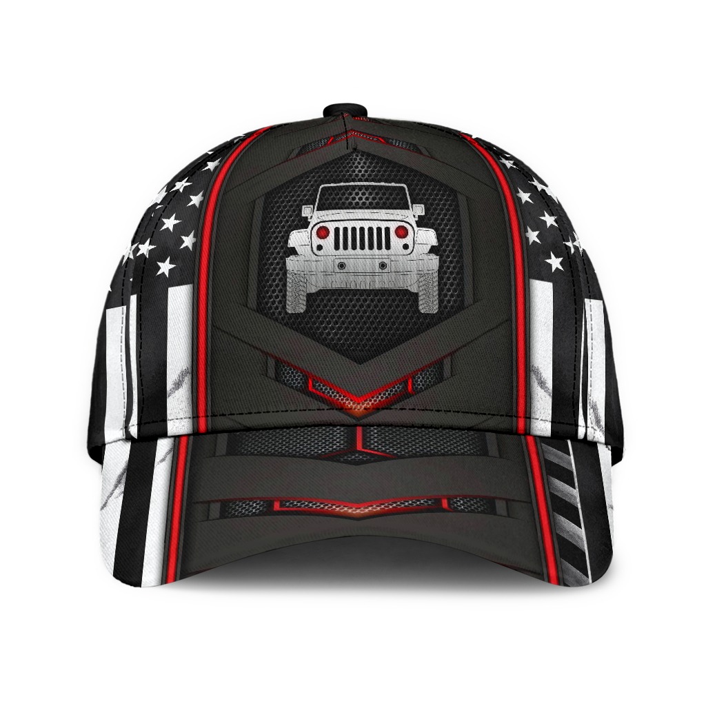 Jeep red flag carbon cap