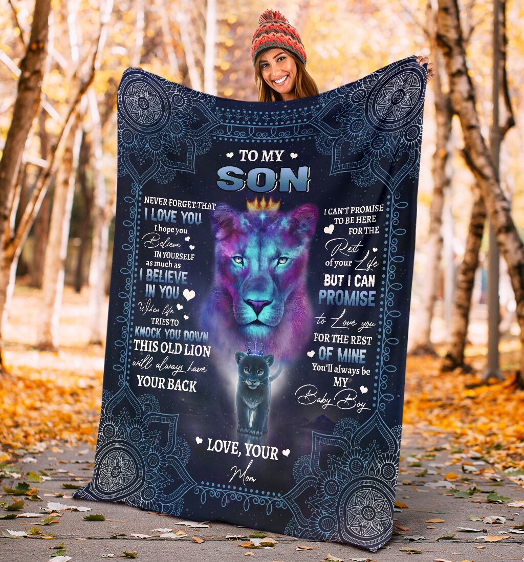 Lion to my son never forget that I love you blanket 3