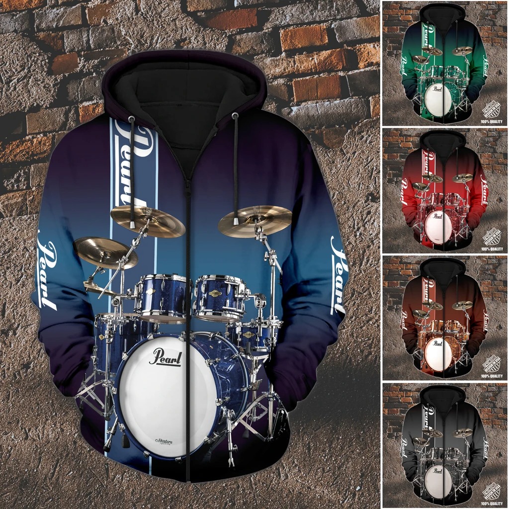 Pearl Drummer zip hoodie