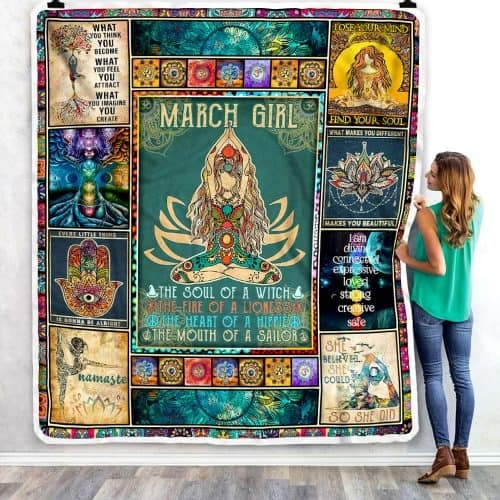 Yoga March girl the soul of the witch the fire of lioness quilt 3
