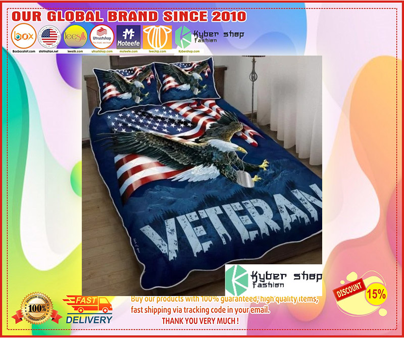 American eagle veteran bedding set 4