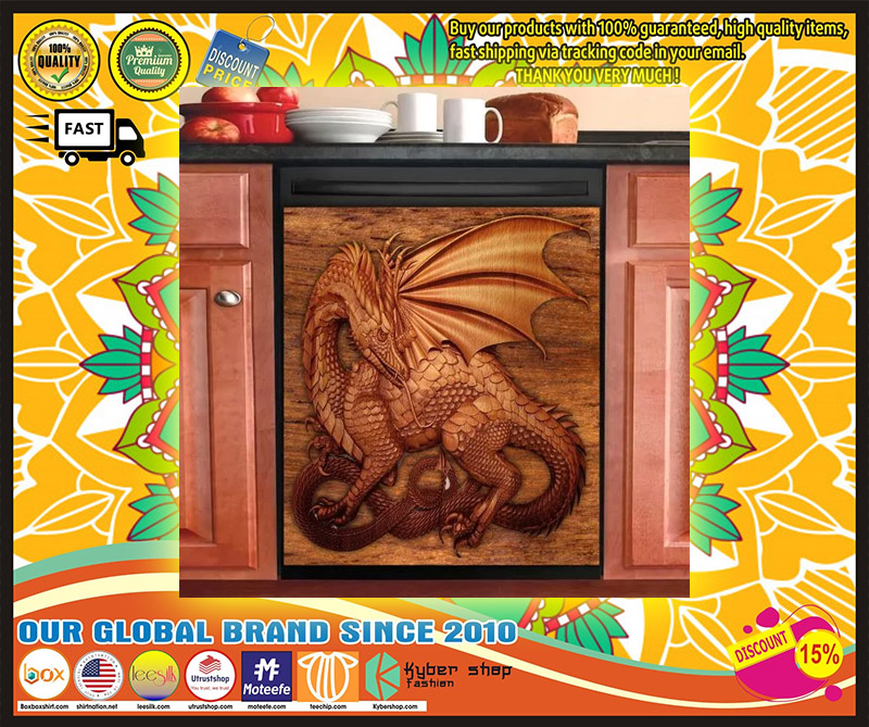 Dragon decor kitchen dishwasher 4
