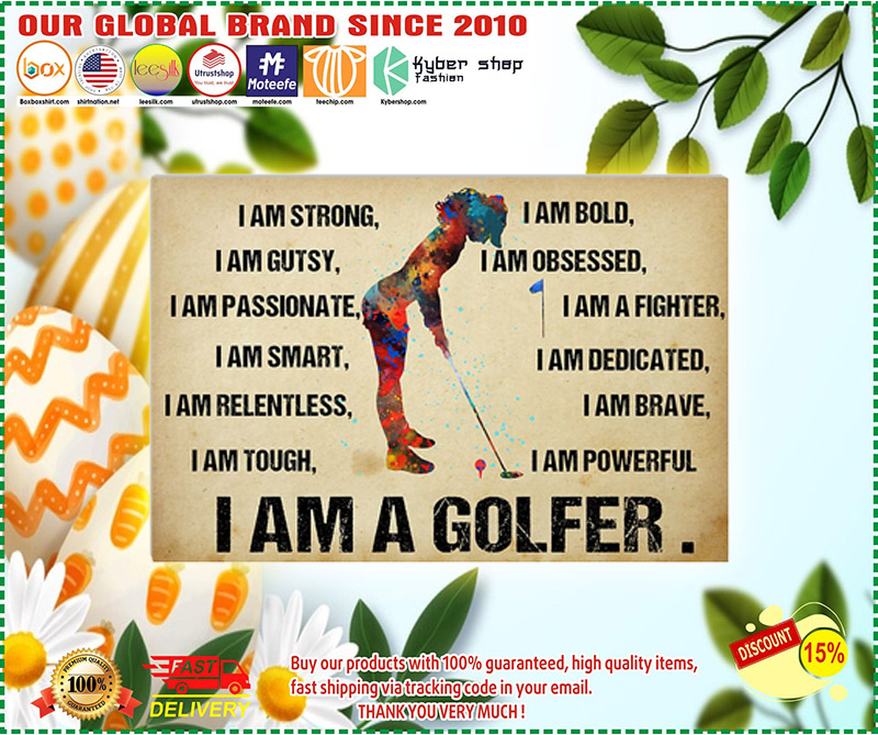 I am a golfer poster 1