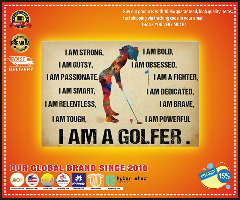 I am a golfer poster 2