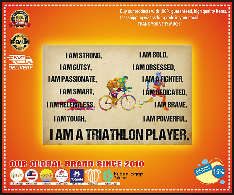 I am a triathlon player poster 2