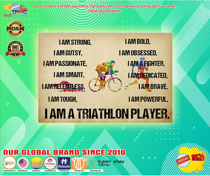 I am a triathlon player poster 3