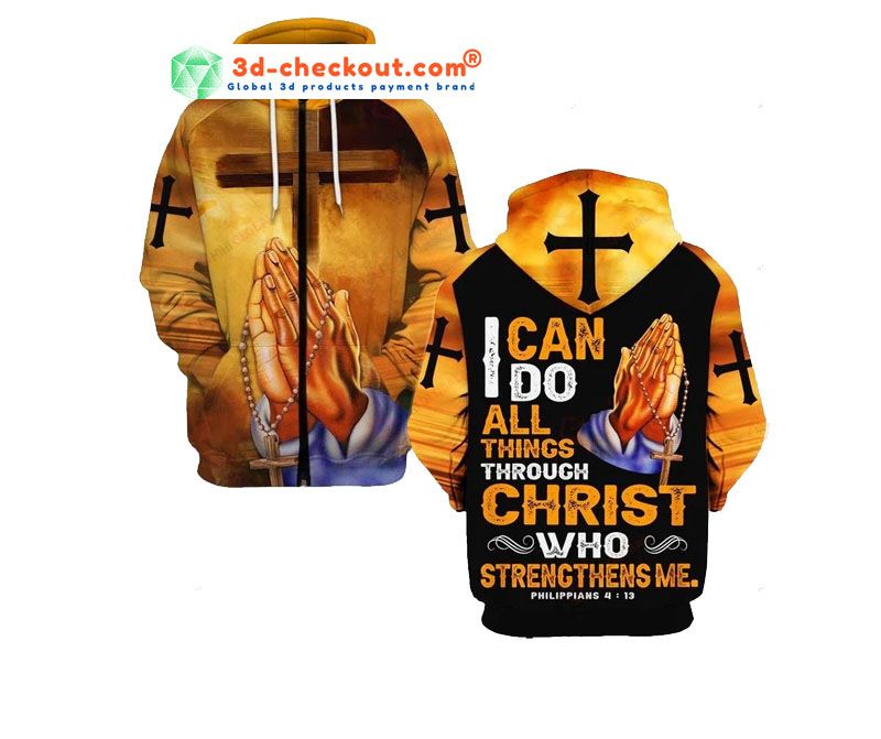 I can do all things through christ who strength me 3D hoodie