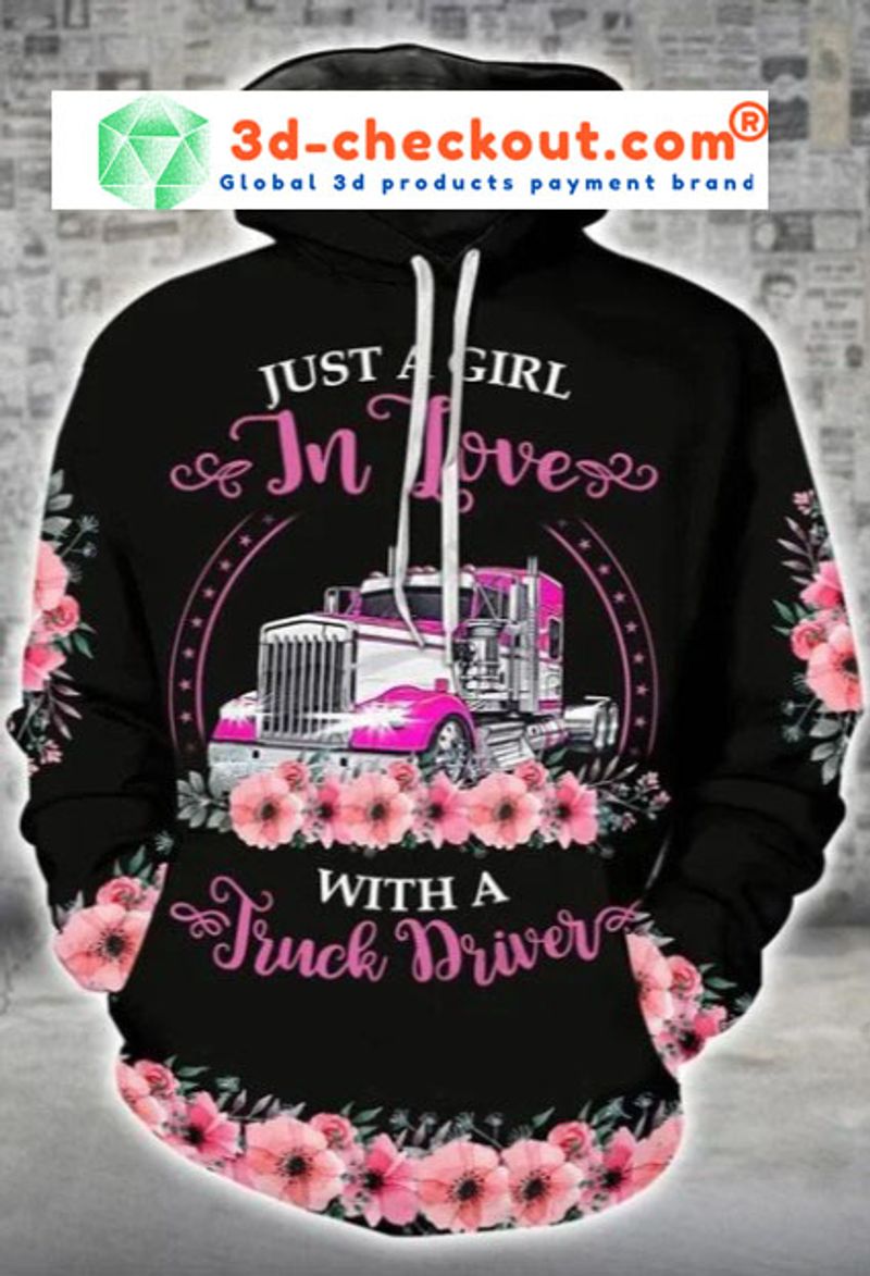 Just a girl in love with a truck driver 3D hoodie and legging