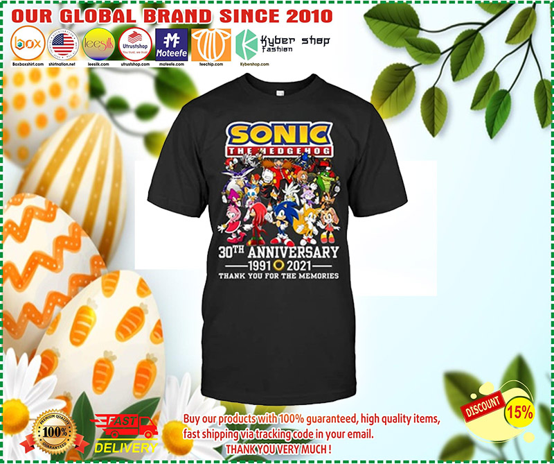 Milcah Sonic the hedgehog 30th anniversary 1991 2021 shirt
