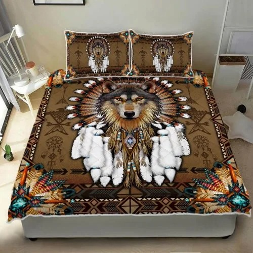 Native American wolf spirit bedding set 4 2
