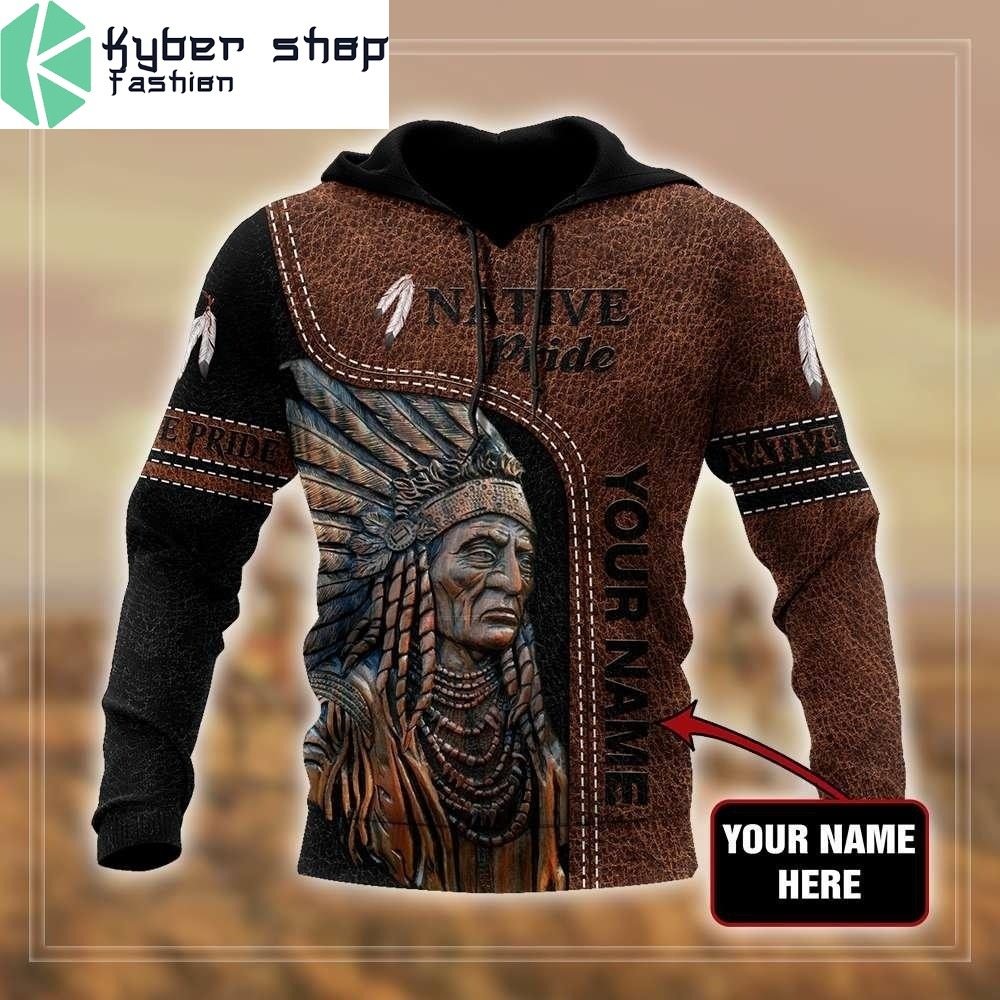 Native pride custom name 3D hoodie