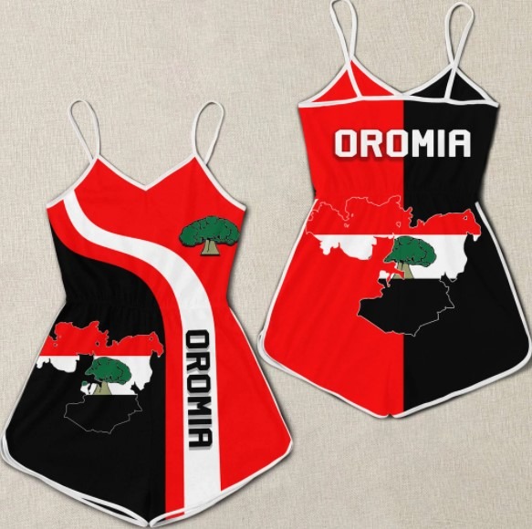 Oromia flag maps 3D hoodie 2