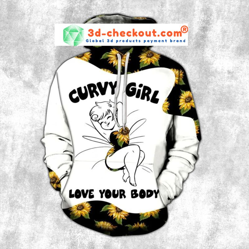 Sunflower Curvy girl love your body 3d hoodie and legging