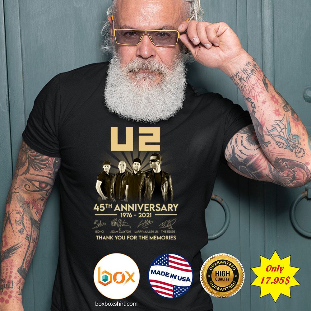 U2 45th anniversary 1976 2021 thank you for the memories Shirt3 1