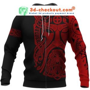 Viking Odin art 3D hoodie