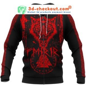 Viking fenrir wolf 3D hoodie