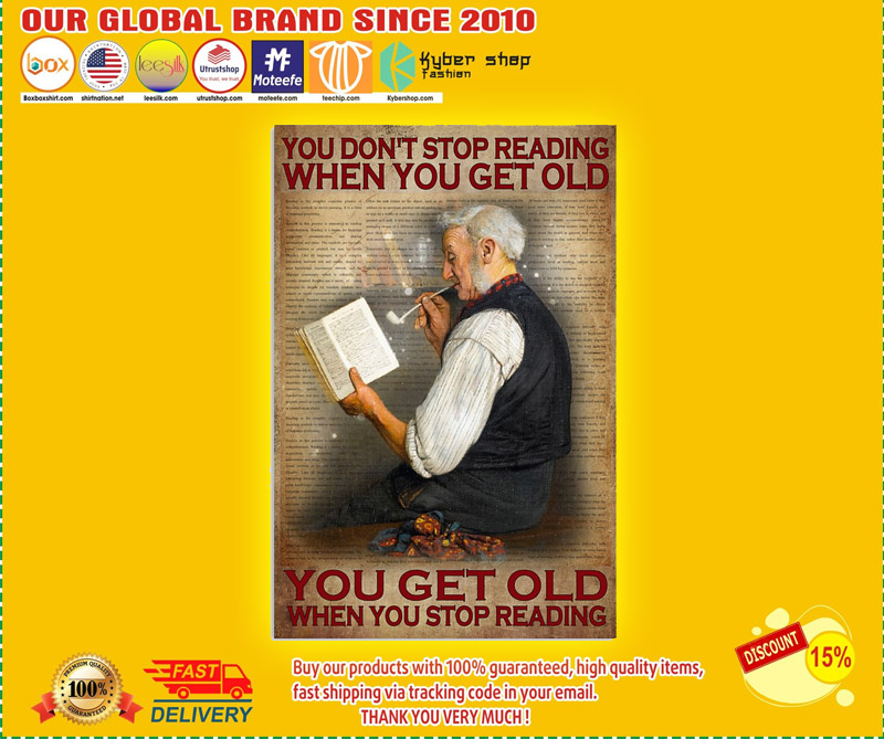 You dont stop reading when you get old poster 2