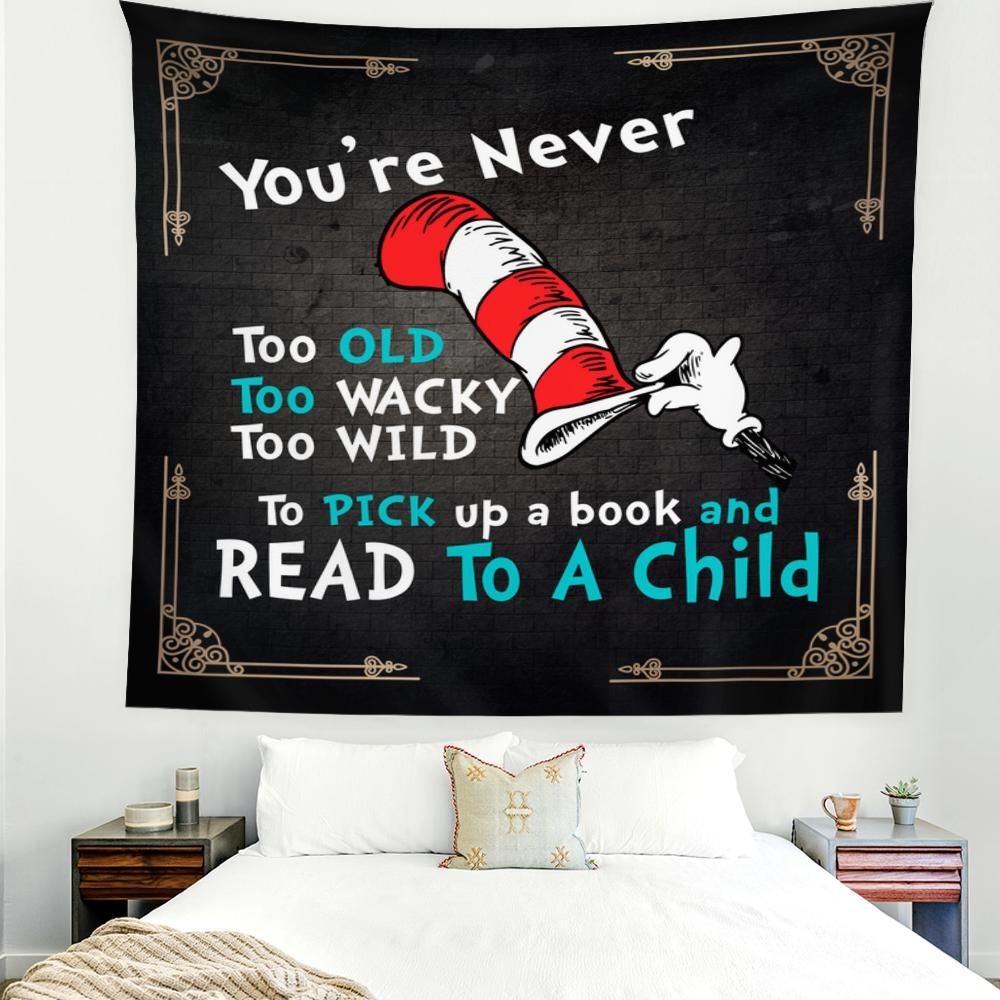 Youre never too old too wacky too wild to pick up a book blanket