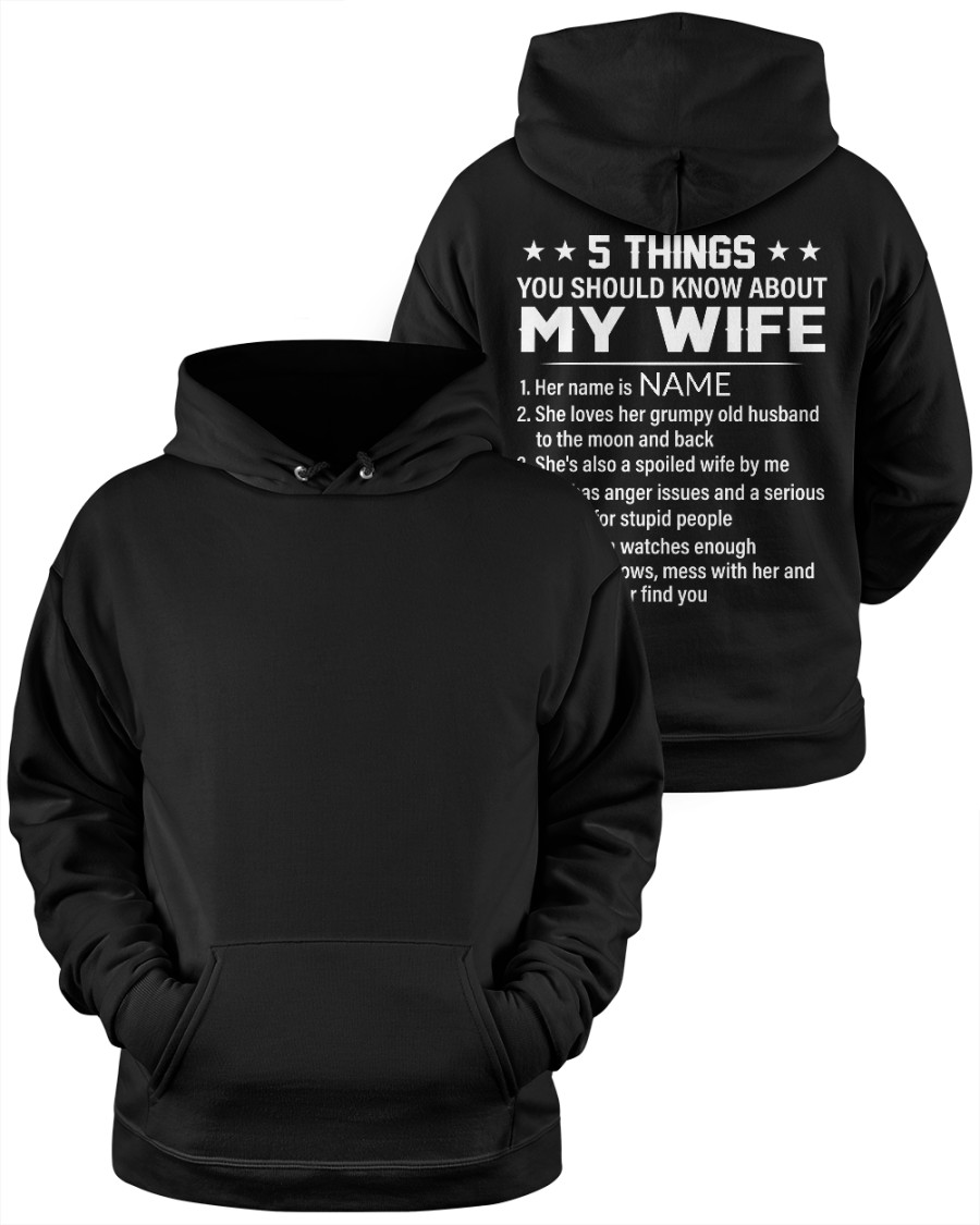 5 Things You Should Know About My Wife Shirt8