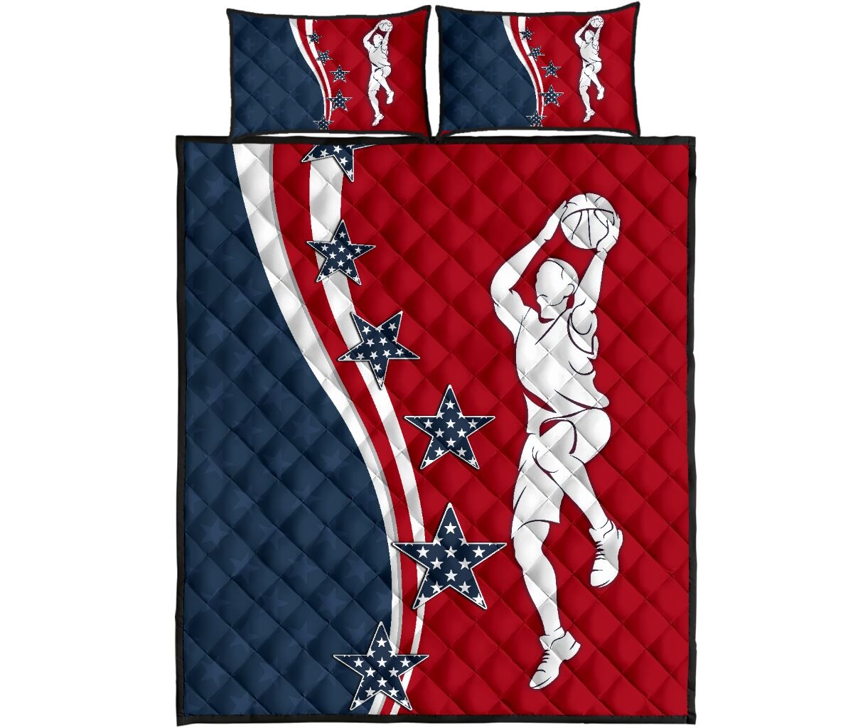 American baseketball quilt bedding set4