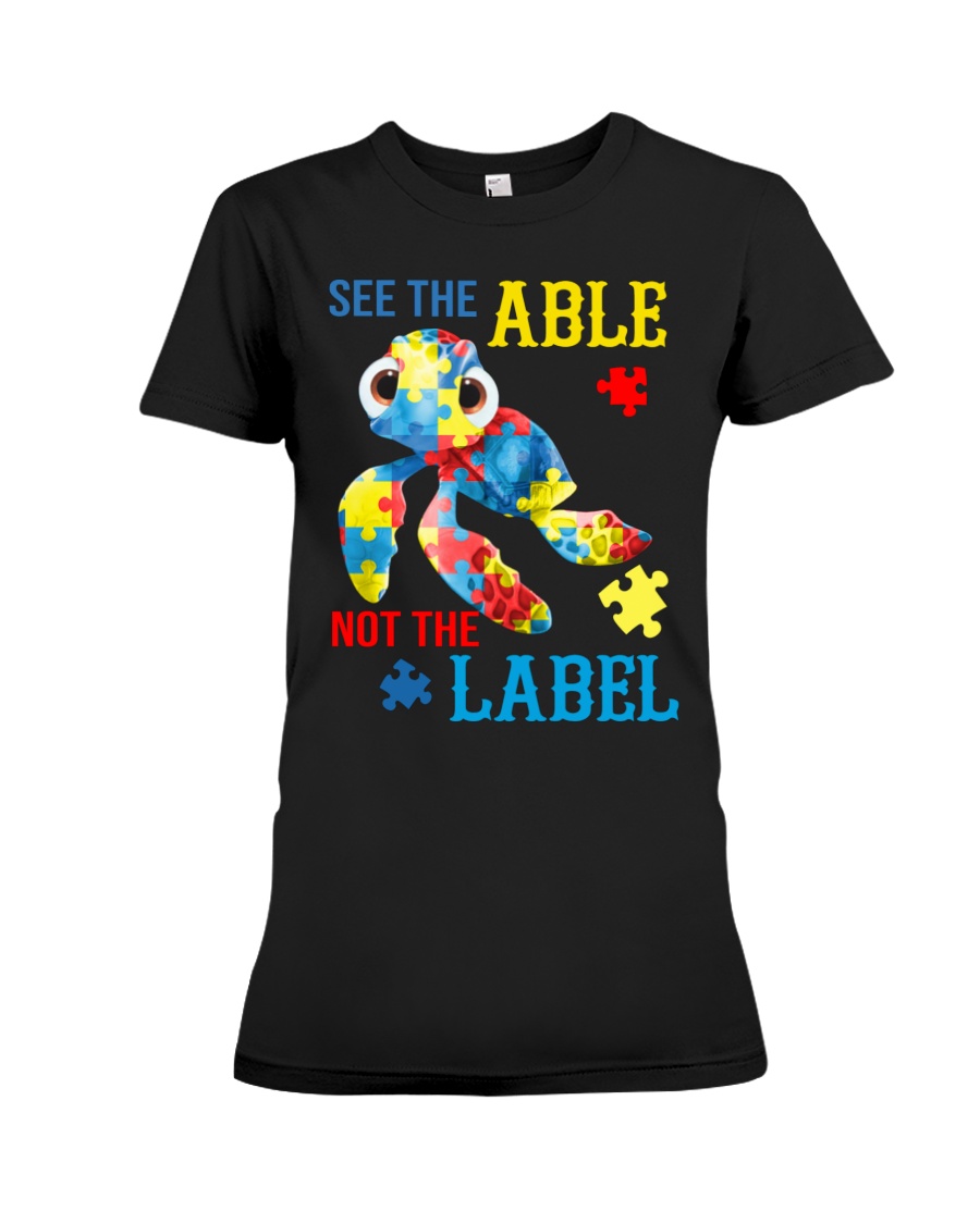 Autism Turtle See The Able Not The Label Shirt3