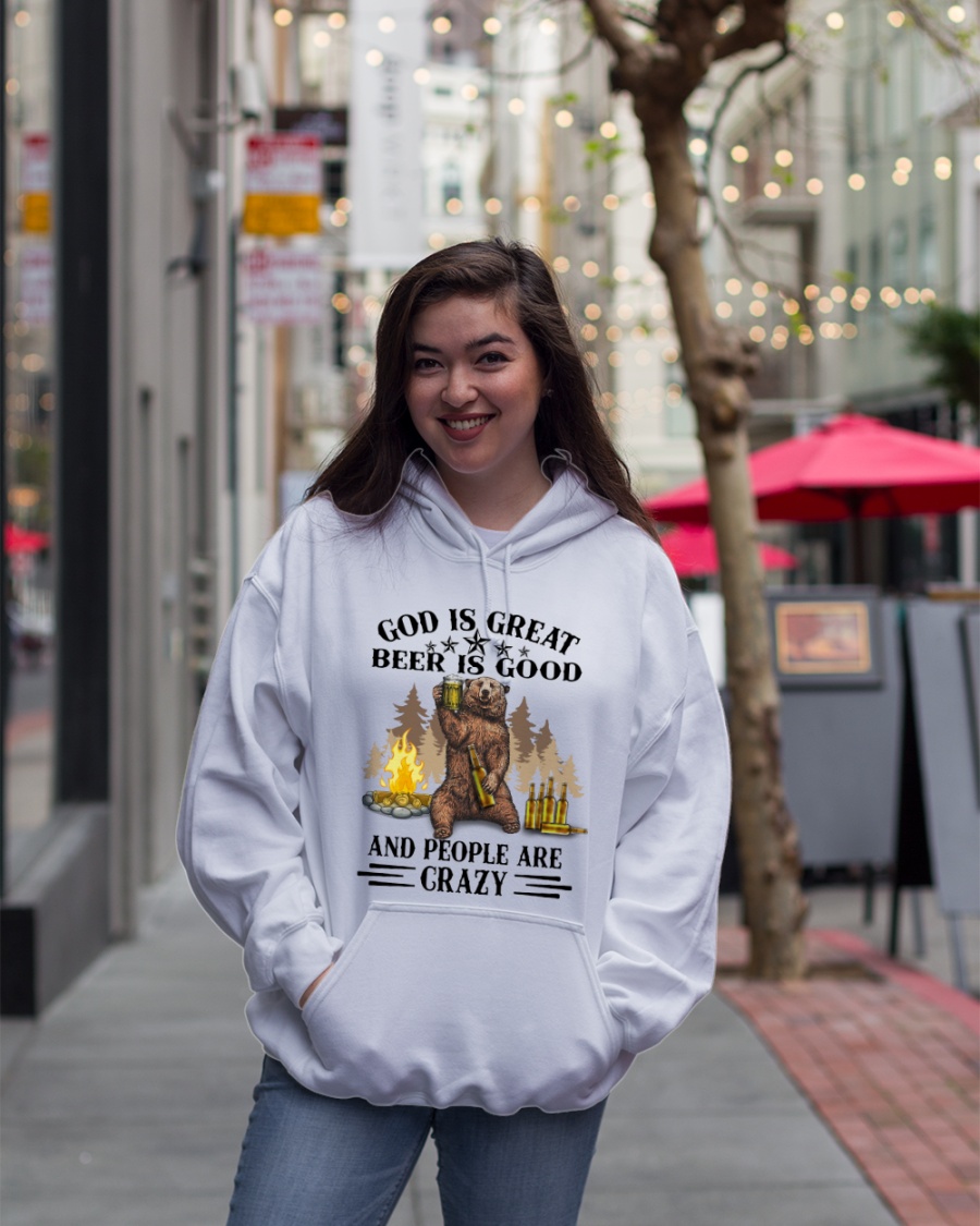 Bear God Is Great Beer Is Good And People Are Crazy Shirt4