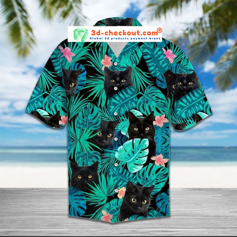 Black cat tropical hawaiian