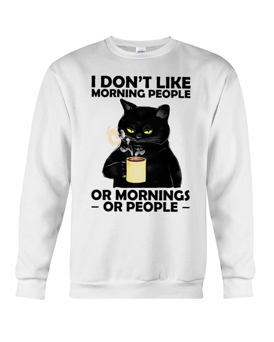 Cat I Dont Like Moring People Or Mornings Or People Shirt5