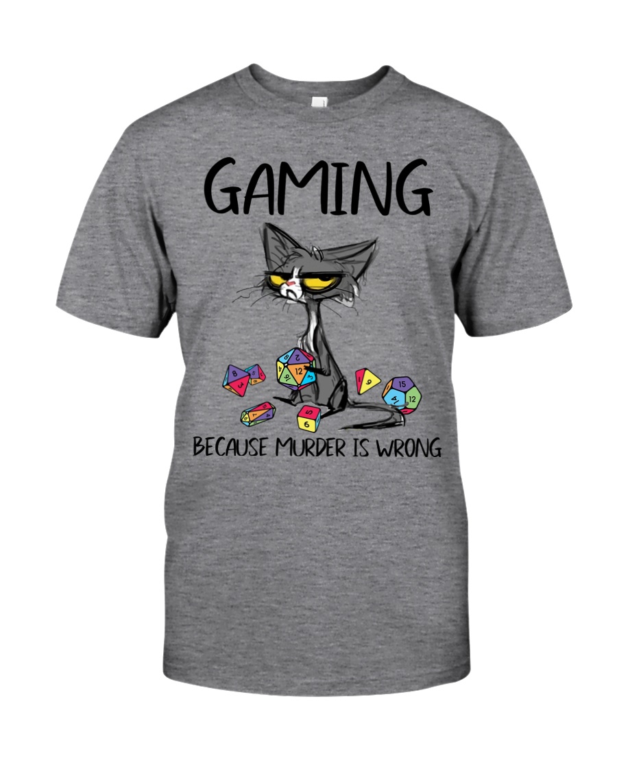 Cat gaming because murder is wrong Shirt1