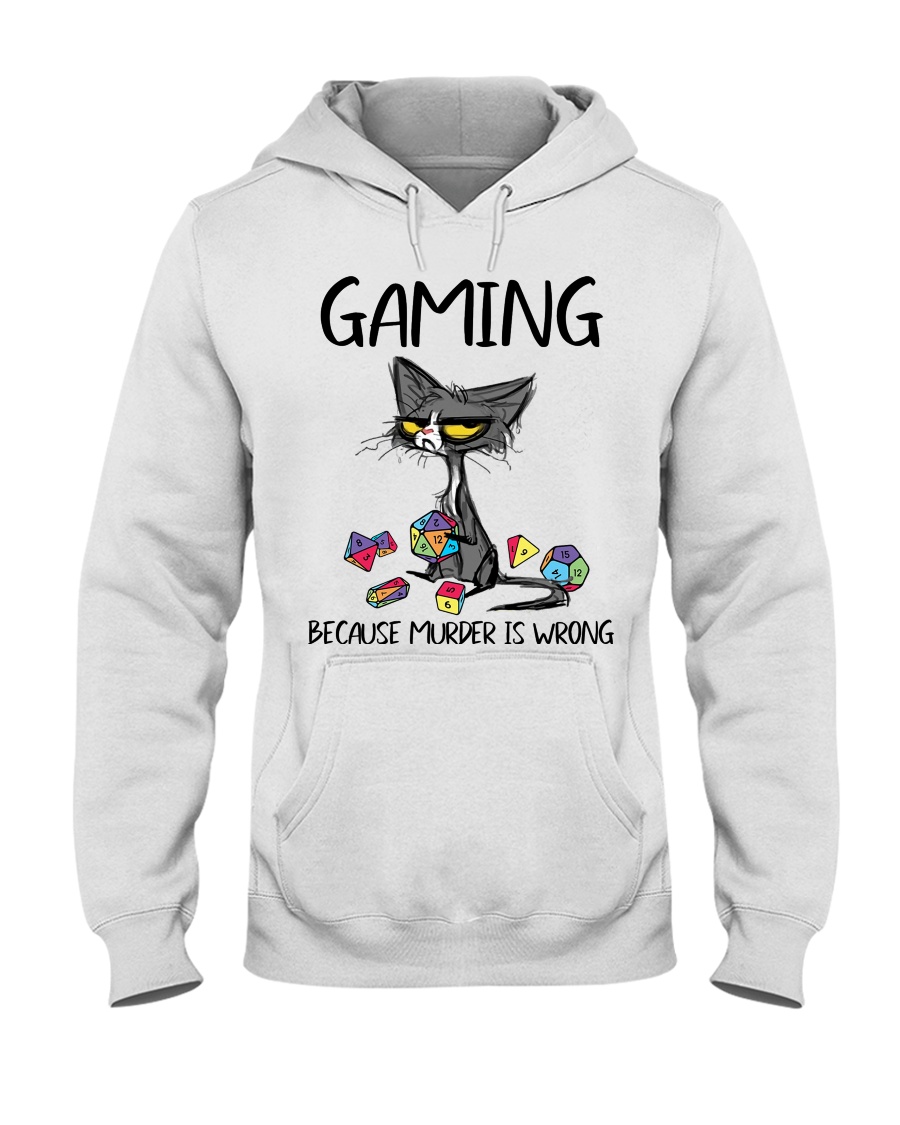 Cat gaming because murder is wrong Shirt3