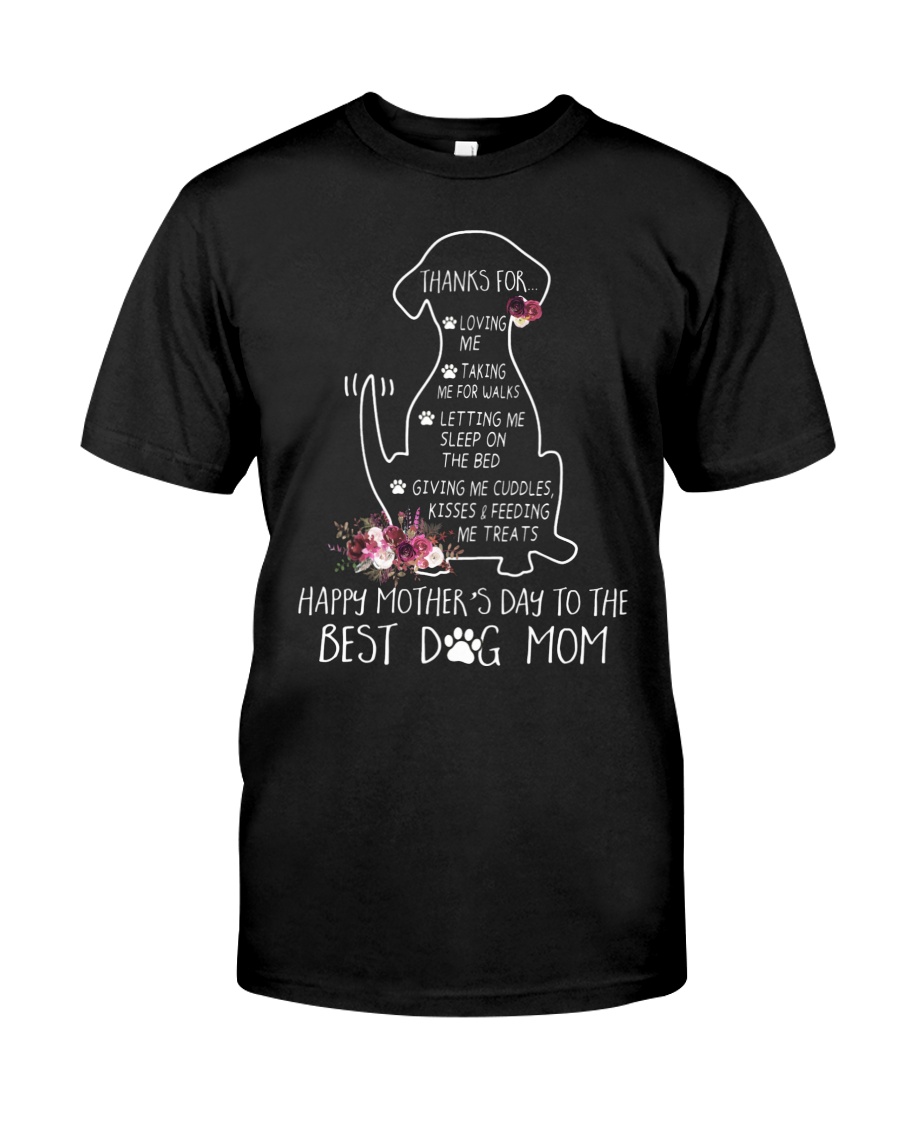 Dog Happy Mothers Day To The Best Dog Mom Shirt