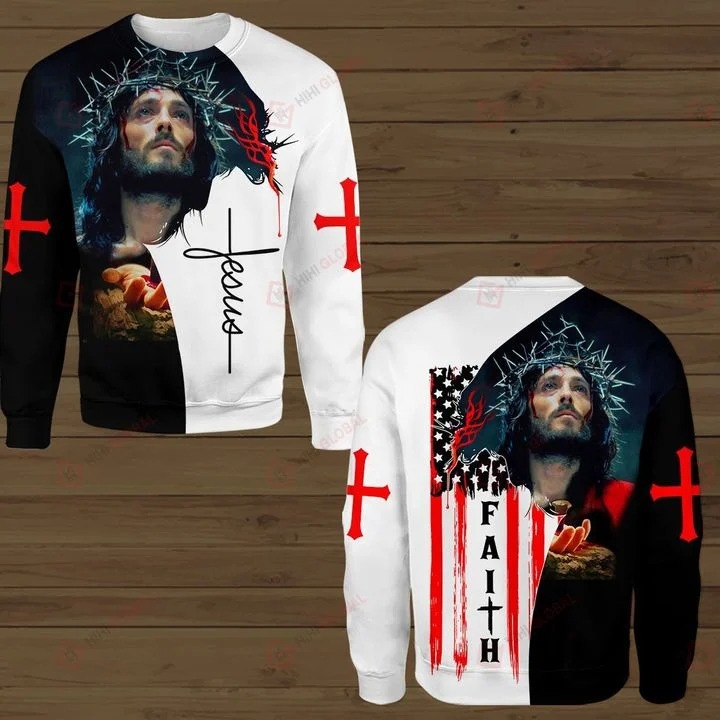 Faith Jesus god 3D hoodie 4