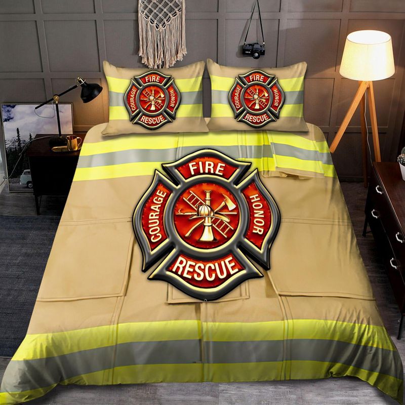 Firefighter Fire Honor Rescue Courage bedding set 4