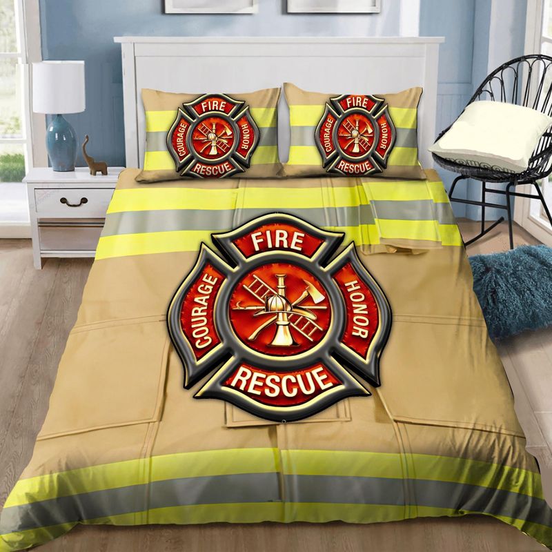 Firefighter Fire Honor Rescue Courage bedding set